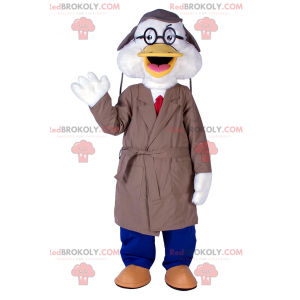 Mascotte di anatra vestita da insegnante - Redbrokoly.com