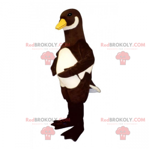 Black and white duck mascot - Redbrokoly.com