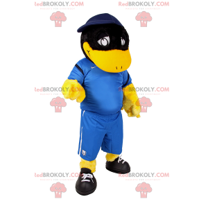 Mascotte dell'anatra nera in marcia da calcio - Redbrokoly.com