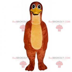 Mascotte de canard orange - Redbrokoly.com