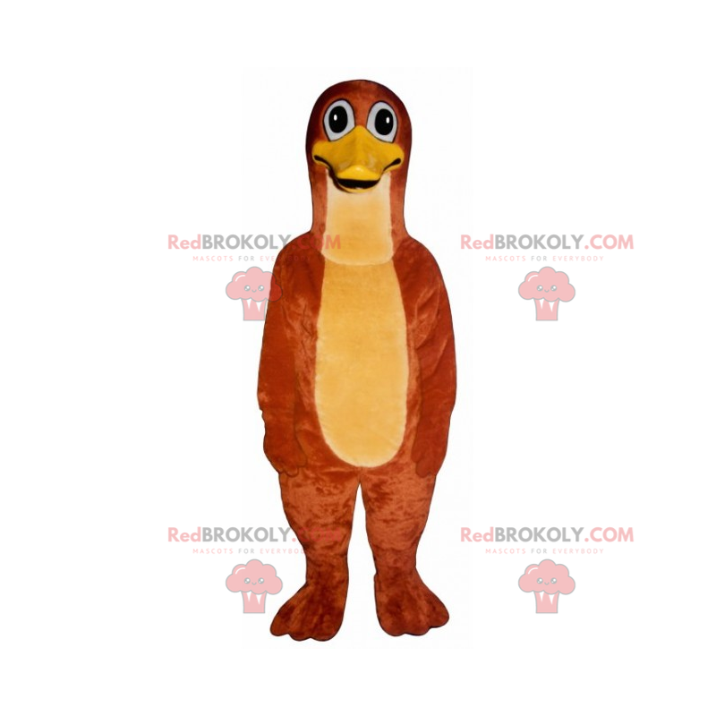 Mascote pato laranja - Redbrokoly.com