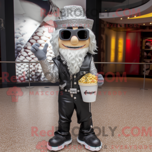 Sølv Pop Corn maskot...