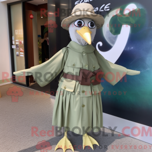Olive Gull-maskotdraktfigur...