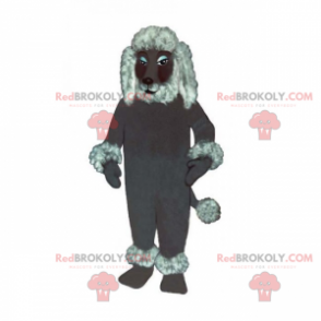 Mascotte de caniche gris - Redbrokoly.com
