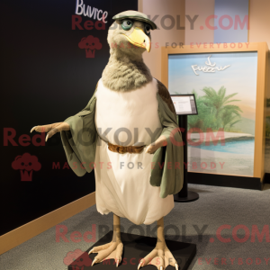 Olive Gull-maskotdraktfigur...