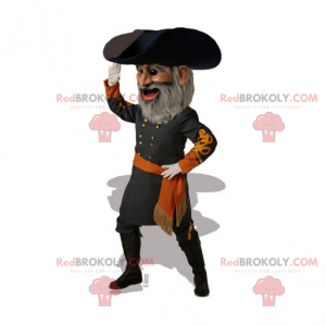 Mascote capitão do século 19 - Redbrokoly.com