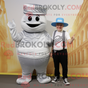 Postava maskota stříbrného...