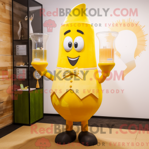 Yellow Hourglass mascot...