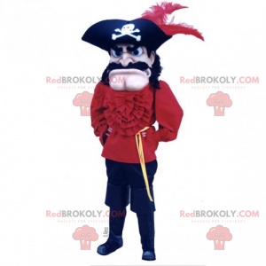 Piratenschip kapitein mascotte - Redbrokoly.com