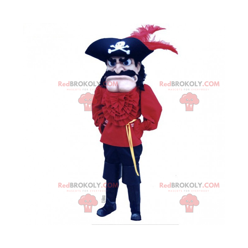 Mascota del capitán del barco pirata - Redbrokoly.com