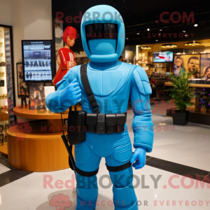 Cyan Gi Joe Maskottchen...