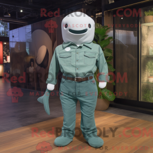 Forest Green Beluga Whale...