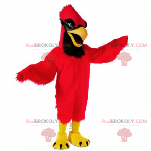 Mascota cardenal rojo y negro - Redbrokoly.com
