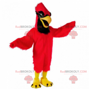 Mascote cardeal vermelho e preto - Redbrokoly.com