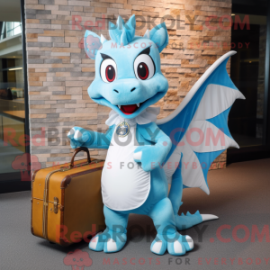 Sky Blue Dragon mascot...