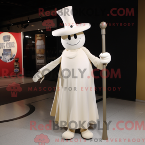 Cream Knife Thrower mascot...