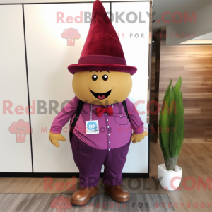 Magenta Pear Maskottchen...