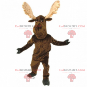 Karibu-Maskottchen mit großem Geweih - Redbrokoly.com