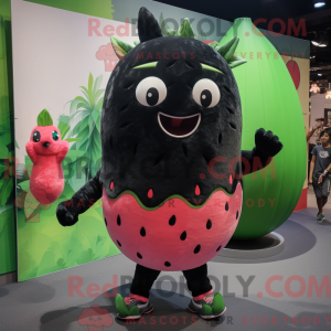 Svart vannmelon maskot...