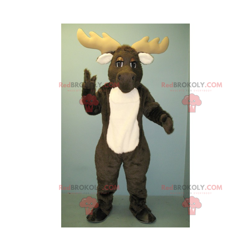 Maskot černé a bílé karibu - Redbrokoly.com Maskot černé a bílé karibu - Redbrokoly.com