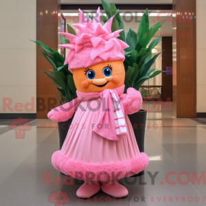 Rosa aas-maskotkostyme...