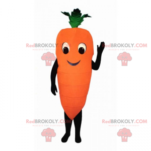 Smiling carrot mascot - Redbrokoly.com