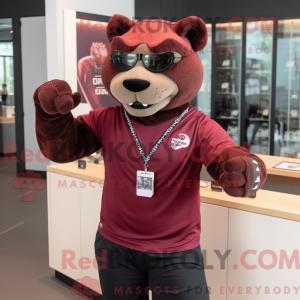 Personaggio mascotte Maroon...