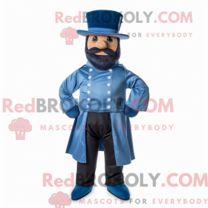 Mascotte de soldat bleu de...