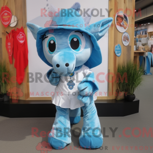 Sky Blue Horseshoe maskot...
