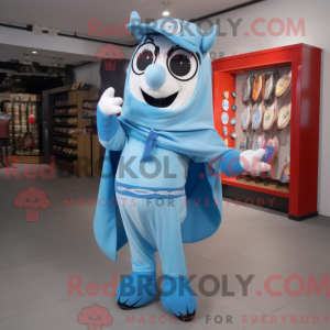 Postava maskota Sky Blue...