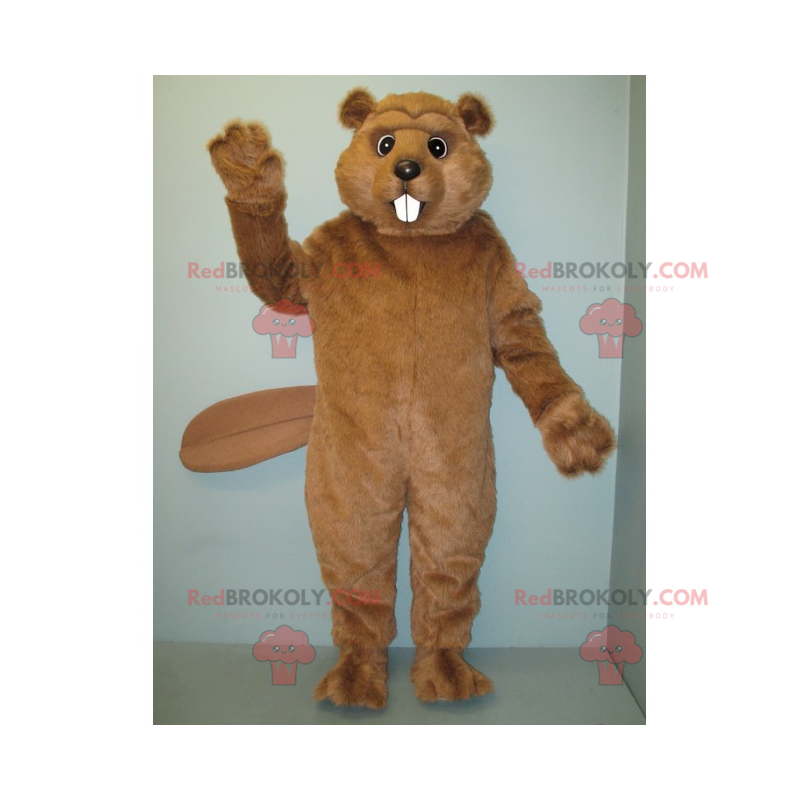 Maskotka bobra o miękkich włosach - Redbrokoly.com Maskotka bobra o miękkich włosach - Redbrokoly.com