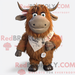 Rust Yak-maskotdraktfigur...