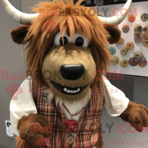 Rust Yak-maskotdraktfigur...