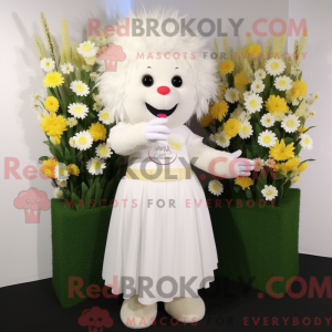 Maskotdraktfigur White...