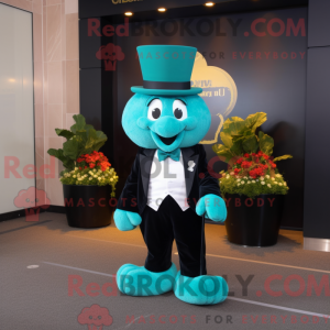Teal Cauliflower mascot...
