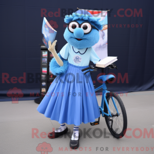 Blue Unicyclist mascot...