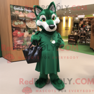 Forest Green Wolf mascot...