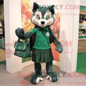 Forest Green Wolf mascot...