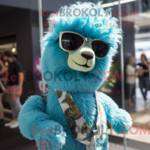Sky Blue Alpaca mascotte...
