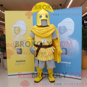 Citronově žlutá postava...