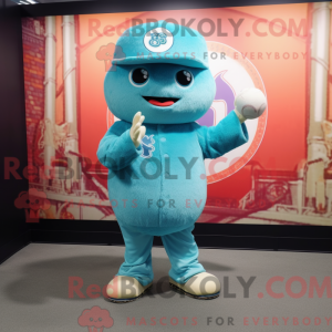 Disfraz de mascota de Cyan...