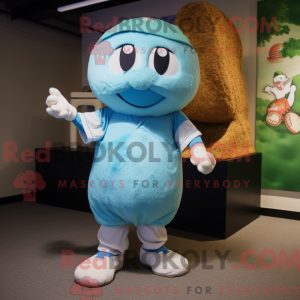 Maskottchenkostüm Cyan...