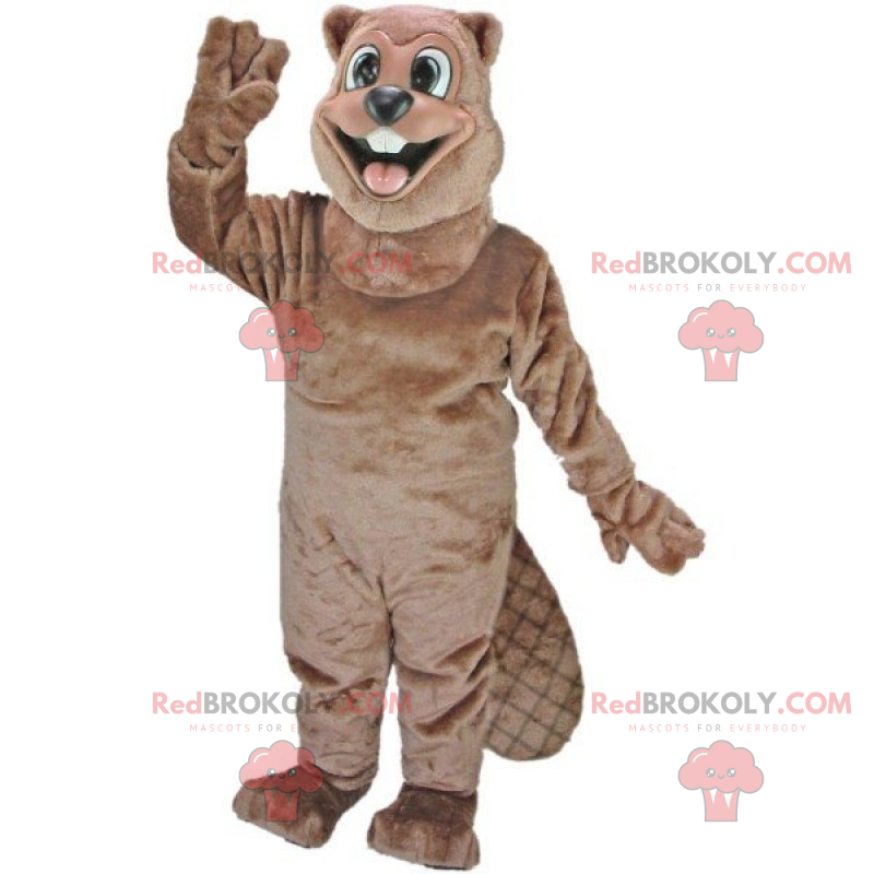 Usměvavý bobr maskot - Redbrokoly.com