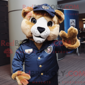 Navy Mountain Lion-maskot...