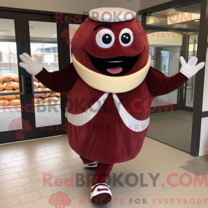 Maroon Bagels mascot...