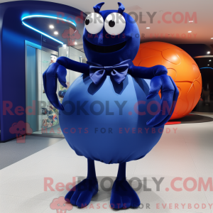 Navy krabbemaskotdraktfigur...