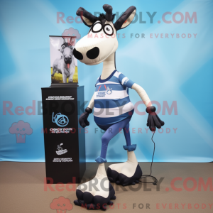 Personaggio mascotte blu...
