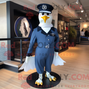 Navy Dove mascottekostuum...