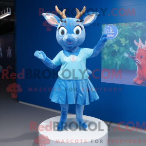 Máscara de cervo azul...