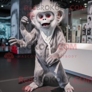 Sølv Capuchin Monkey maskot...